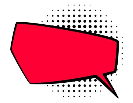 Comic style speech bubble. Speech balloon or element. Funny vector design Stock Illustration
