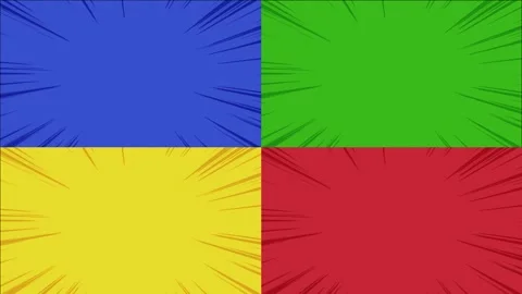 Comic-Style Speed Line Animation Background Set Stock Footage 316573416