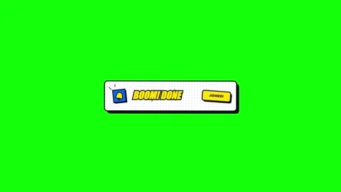 Comic Style Subscribe Button Animation with Green Screen Vídeos de archivo 343906096