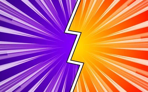 Comic style Versus Fight background design. Vector illustration. Illustrazione stock
