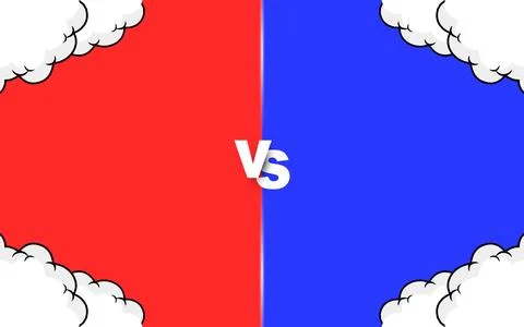 Comic style Versus Fight background design. Vector illustration. Stock Illustration