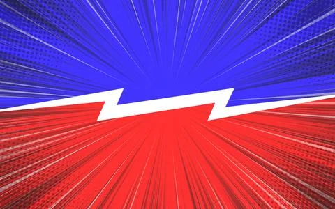Comic style Versus Fight background design. Vector illustration. Stock Illustration