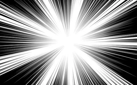 Comic sunburst background ray stripe texture art dynamic motion line wallpape Illustrazione stock
