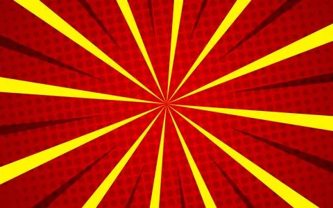 Comic sunburst effect background with halftone. Stock Illustration