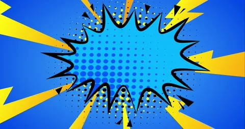 Comic superhero text background rotation. Stock Footage 154292004