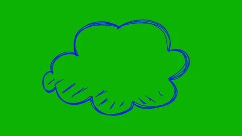 Comic talk balloon animation green screen. retro comic bubble chroma key Stock-Footage 325801036