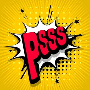 Comic text background Pss Stock Illustration