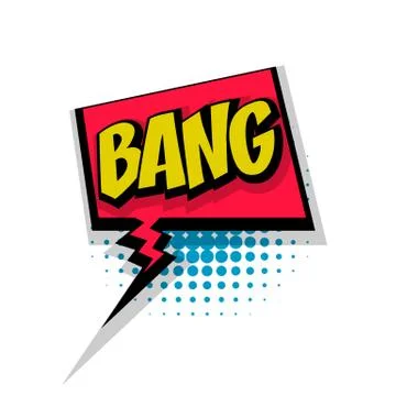 Comic text bang pop art bubble Stock Illustration