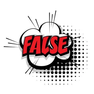 Comic text false pop art bubble Illustrazione stock