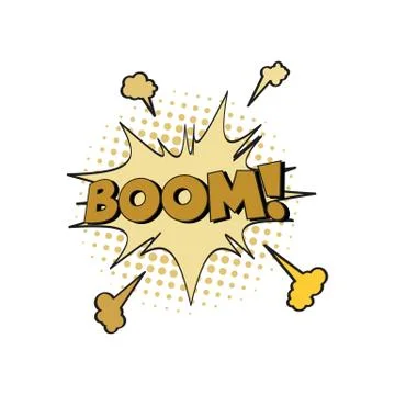 Comic Text, Pop Art style illustration Stock Illustration