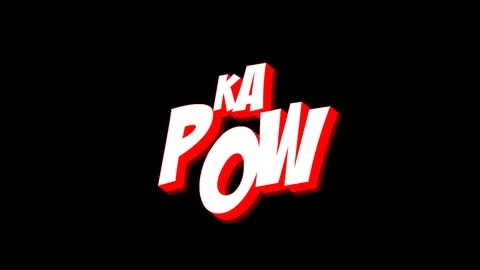 Comic Text Pop up Stock Footage 111278502