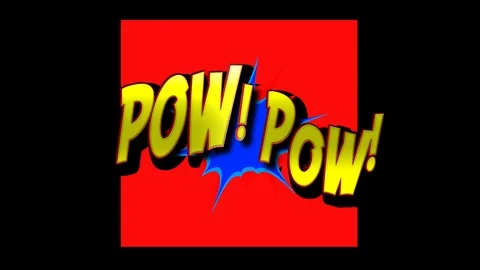 Comic text pop up Stock Footage 111279176