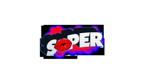 Comic text pop up Stock Footage 111279207