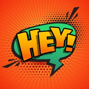 Comic text sound effect illustration in pop style art Stock Illustration