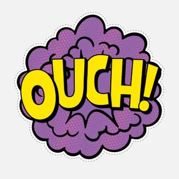 Comic text sound effect speech bubble Illustrazione stock