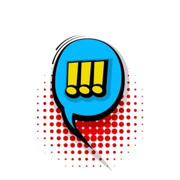 Comic text sound exclamation effects pop art Stock Illustration