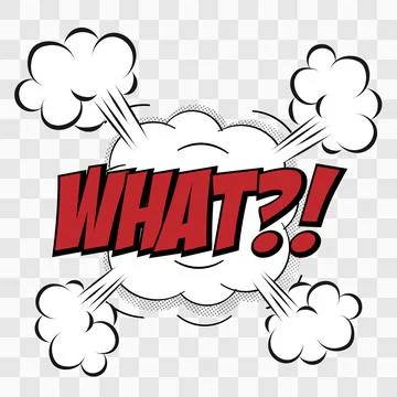 Comic text speech bubble. icon a Sound effect phrase with color for your desi Stock Illustration