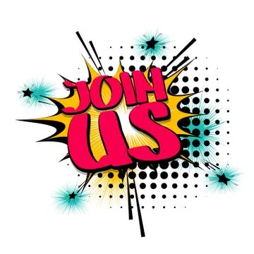 Comic text speech bubble Stock Illustration