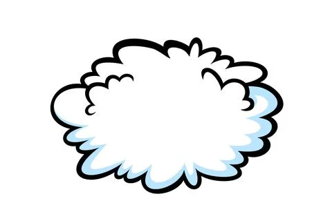 Comic thinking speech bubbles. Think shapes like in comicbooks. Vector Stock-Illustration