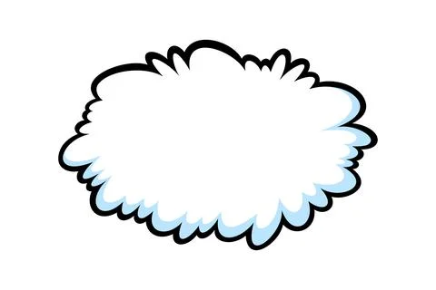 Comic thinking speech bubbles. Think shapes like in comicbooks. Vector Illustrazione stock