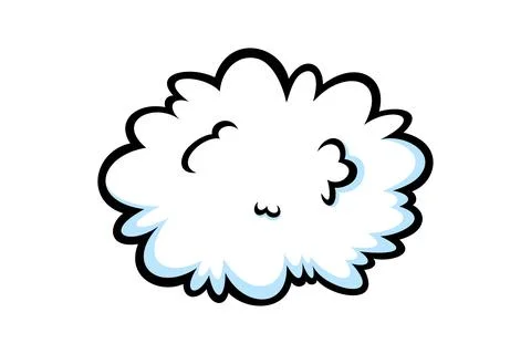 Comic thinking speech bubbles. Think shapes like in comicbooks. Vector Stock Illustration