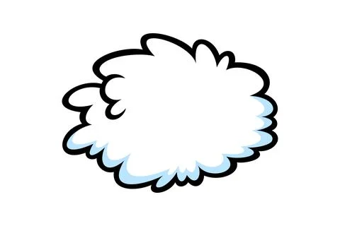 Comic thinking speech bubbles. Think shapes like in comicbooks. Vector Illustrazione stock