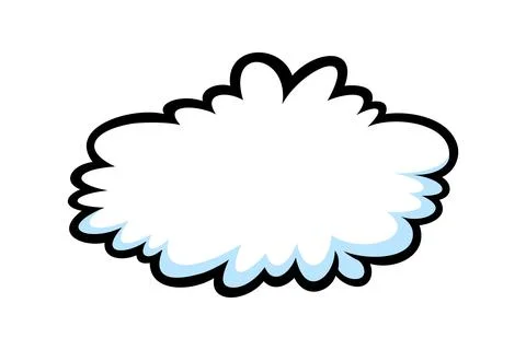 Comic thinking speech bubbles. Think shapes like in comicbooks. Vector Stock Illustration