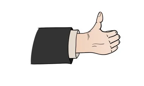 Comic thumb up Stock Illustration
