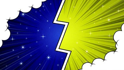 Comic versus battle template background. vector illustration. Stockillustratie