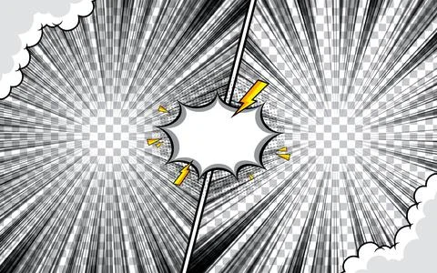 Comic versus battle template background Stock Illustration