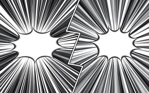 Comic versus battle template background Stock Illustration