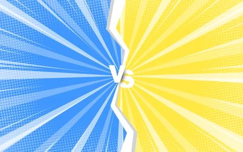 Comic versus battle template background. Vector illustration. 库存插图