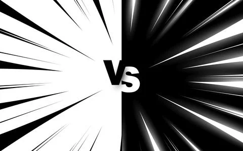 Comic versus battle template background Stock Illustration