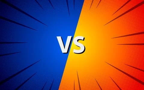 Comic versus cartoon fight template background. vector illustration EPS 10. 스톡 일러스트
