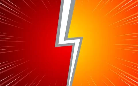 Comic versus cartoon fight template background. vector illustration EPS 10. Stock Illustration