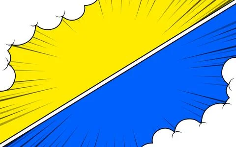 Comic versus cartoon fight template background. vector illustration EPS 10. Stock Illustration