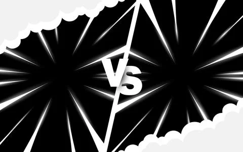 Comic versus fight background template 库存插图