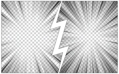 Comic versus fight background template Stock Illustration