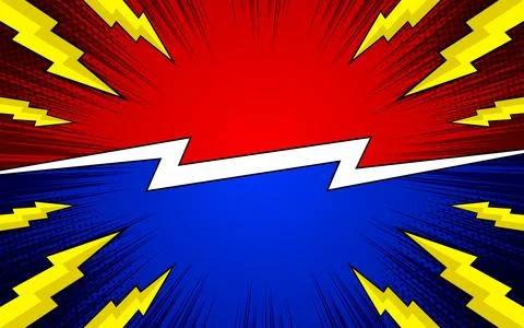 Comic versus fight template background. vector illustration Stock Illustration