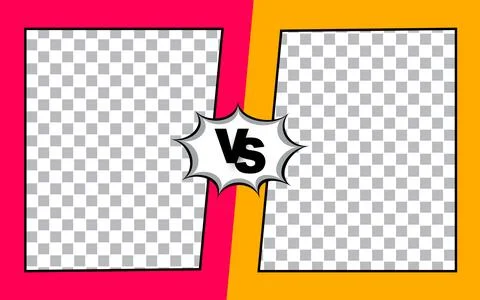 Comic versus fight template background. Vector illustration. 스톡 일러스트