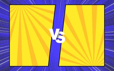 Comic versus fight template background. Vector illustration. Stock Illustration