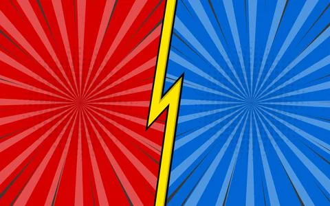 Comic versus fight template background. Vector illustration. Stock Illustration