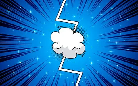 Comic versus pop art battle background Stock Illustration
