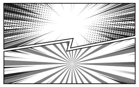 Comic versus pop art battle background Stockillustratie