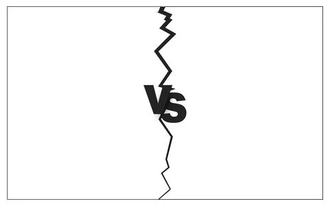 Comic versus pop art battle background Stock Illustration