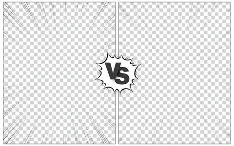 Comic versus pop art battle background Stock Illustration
