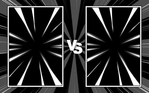 Comic versus vs background template Stock Illustration
