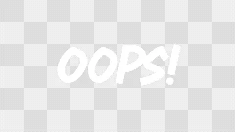 Comic word oops graphic animation. Alpha channel Stock Footage 297547246