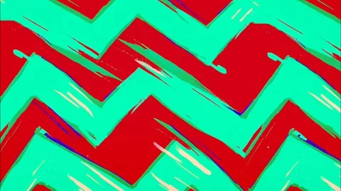 Comic Zig-Zag Stroke Loop Hand-Drawn Pattern FX Video stock 315212140