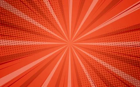 Comic Zoom Background With Halftone Illustrazione stock